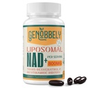 800 mg NAD lipozomal + Supliment cu Nicotinamidă Ribozidă 200 mg, Trans-Resveratrol 100 mg - True NAD Supliment pentru repararea ADN-ului, Îmbătrânire Sanatos, Functia Creier - 60-Day Supply
