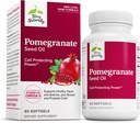 Terry natural rodie ulei de semințe - Supliment alimentar pentru a sprijini sănătatea cardiovasculară - Herbal non-GMO Supliment cu Omega-5 și extract de rodii - 60 Softgels