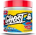 GHOST Gamer: Formula de sprijin pentru energie și focalizare - 40 Servings, Swedish Fish - Nootrops & Natural Cafeine pentru atenție, timp de precizie și reacție - Vegan, Gluten-Free