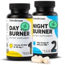 ColonBroom Day & Night Burner Supplements, Pastile pentru femei/bărbați cu Inulin, L-carnitină, Coenzime Q 10, Grain of Paradise and More, Colon Broom 60 Vegan Capsule Per container