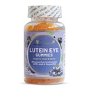 Gume de ochi lutein, gume de ingrijire ochi aroma de afine cu lutein & Zeaxantină pentru adulți, 60 Conte