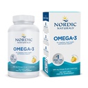 Nordic Naturals Omega-3, Lemon Flavor - 120 Gels moi - 690 mg Omega-3 - Ulei de pește - EPA & DHA - Suport imun, Brain & Heart Health, Optimal Wellness - Non-GMO - 60 Servings