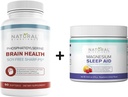 BioScience Natural Soy-Free Fosfatidilserină 100mg & Magneziu pulbere supliment Bundle - Ultimate Brain Health & Relaxation Support