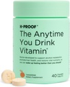 H-PROOF De fiecare dată când bea vitamina, ficat de sănătate și sprijin imunitate cu electroliți, muls de lapte, și vitamine B & C - 40 comprimate masticabile (20 serviri), Vegan, Tangerine