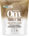 Om Mushroom Superfood Turcia Tail Organic Mushroom Powder Pouch, 7.05 Ounce, 100 Serviri, Suport Immun, Polisacruri, Beta-Glucans, Gut Health & Holistic Defense Mushroom Supliment