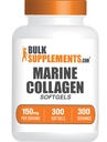 BulkSupplements.com Colagen Softgels - Colagen Peptides Capsule - Colagen pastile pentru femei - Colagen Peptides pastile - Marine Collagen - Suplimente Colagen (300 Conte - 300 Serviri)