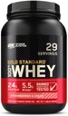 Optimum Nutrition Gold Standard 100% Whey Proteine pulbere, căpșuni și cremă, 2 Pound (Packing May Vary)
