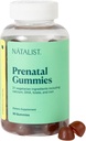 NATALIST Gummies prenatale pentru preconceptia ei zilnica & Formula Femeii Multivitamine + DHA Omega-3 din Algae - mixt Berry, Vegetarian, Gluten-Free, Non-GMO - 90 Conte