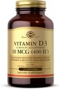 Solgar Vitamina D3 (Cholecalciferol) 10 MCG (400 UI), 250 Softgels - Ajuta la mentinerea sanatoasa a oaselor si a dintilor - Suport pentru sistemul imunitar - Non-GMO, Gluten Free, Dairy Free - 250 Servings