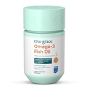 Grace Omega-3 Ulei de pește - 60 Softgels - 1400 mg EPA + DHA - creier, inimă, sănătate comună și imună - Organic, gluten gratuit, soia gratuit