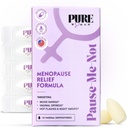 Femeie pură Pauză-Me-Nu Menopauza Ajutor Sacrificii vaginale - Moisturi vaginale pentru femei menopauză - Vitamina E & Acid hialuronic Sabitoare vaginale pentru uscare, Flash fierbinte și transpirație nocturnă