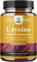 Naturas Craft L-Lysine Free Form Capsule - L-Lysine supliment de înaltă rezistență pentru ochi de îngrijire a buzelor Colagen Sinteza și suport imun - Aminoacid esențial - 1000 mg per Serving - 100 Conte