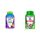 Vitafusion Fiber Well + Probiotice Gume pentru adulţi 60 Count Extra Putere Vitamina B12 Gummy Vitamine pentru suport energetic Metabolism 90 Conte