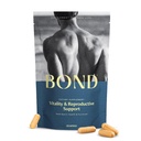 BOND Vitalitate - All-in-Unu Supliment de fertilitate masculină - Concepție pentru el, Suplimente de fertilitate pentru bărbați, Supliment de wellness masculin - CoQ10, Vitamine B12, C, D, & E, Catalase, Seleniu - 120 capsule