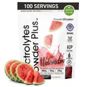 PulbereVitamina Electroliti Pulbere Plus (100 Serviri) Pepene verde Electrolit Pulbere, Zero Calorie, Keto, 0 Zahăr, Nu Maltodextrin, 1000mg Potasiu,120mg Calciu,120mg Magneziu, Hidratare Energie Powde