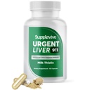 Urgent Ficat 911 Herbal Ficat suport Supliment Ficat Curățare Detoxifiere & Reparație Formula cu Milk Thistle Silymarin Root și extract de anghinare pentru sănătatea ficatului, 60 capsule (1)