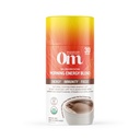 Om Mushroom Superfood Morning Energy Blend Mushroom Powder Drink, 8.47 Ounce Canister, Cafea Free Energy Drink with Cordyceps, Vitamina D2, Agaricus Bisforus, Lion's Mane, Rhodiola, and Turkey Tail