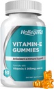 Vitamina E Gumries 268 mg 400 UI, Vitamina naturala E Supliment masticabil pentru adulti, Femei si Barbati, Skin & Immune Health, Antioxidant, Orange Flavor, 60 Conte