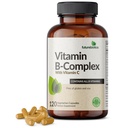 Futurebiotics Vitamina B Complexul cu vitamina C susține producerea de energie, sistemul nervos și sprijinul imunitar - non-GMO, 120 Capsule vegetariene