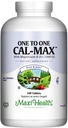 Maxi Health 500 mg Supliment de calciu cu vitamina D3 (1000 UI) şi magneziu (500 mg) - Suport osos, dinţi şi articular pentru bărbaţi şi femei - 240 comprimate