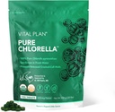 Planul Vital Pure Chlorella tablete - Sun crescut Chlorella Pyrenoidosa Supliment de Dr. Bill Rawls w/Broken Cell Wall - Chlorella organică w/Clorofill, crăpat celule perete & nici Fillers (1000 Tabs)