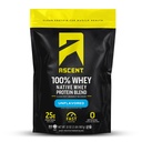 Ascensiune 100% Whey Pulbere de proteine - Post Workout Izolat de proteine Whey, Zero arome artificiale & îndulcitori, gluten gratuit, 5.5g BCAA, 2.6g Leucine, 2 lb neflavorat