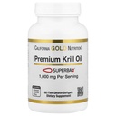 California Gold Nutrition Premium Krill ulei cu Superba2 Biodisponibil Omega-3s de la Antarctica Krill - Inima si Brain Health Support - Gluten gratuit, non-GMO - 1000 mg - 60 Fish Gelatină Softgels