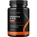 Suplimentul de vitamina ADK cu absorbţie mare - Vitamina Vegană D3 K2 MK7 & A pentru Regulamentul Calciului Plus Suportul tiroidian şi imun la inima osoasă - Vitamina ADK cu 5000UI D3 Fără OMG-uri şi gluten fără (2 luni)