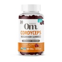 OM MUSHROOM SUPERFOOD Cordyceps Gummies, Statele Unite ale Americii Crown Ciuperci organice, Suporturi, Rezistență, Energie, & Recuperarea, 60 Conte, 30 Serviri Suplimente Gummy