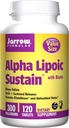 Jarrow Formulas Alpha Lipoic Sustain 300, Valoarea de dimensiune, 300 Mg, 120 comprimate de sustinere (3 Pachet)