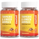 Curcumina curcumica cucurcuma 500mg pentru adulti, cu Pepper negru, Root Ginger, Vitamina C, Gume de fructe cu zahar redus, aroma portocalie - 120 conte