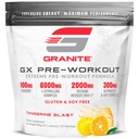Granite GX Pre Workout Supliment, Tangerine Blast Flavor, Suporturi Focus, Energie, & Performanță cu Teacrine, L-Citrulline, Betaine, & A-GPC (20 Serviri)