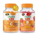 Vitamina C Lifeable Copii + B Complex Copii, Gume Bundle - mare Tasting, Supliment de vitamine, Gluten gratuit, OMG gratuit, Gummy masticabil
