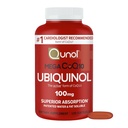 Qunol Mega Ubichinol CoQ10 100mg, Absorbție superioară, apă patentată și grăsime Soluble Natural Supplement Form of Cozyme Q10, Antioxidant pentru Heart Health, 120 Conte (Pachet de 1) Softgels