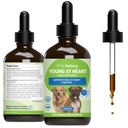 Pet Wellbeing Young at Heart for Dogs - Heart Health, Circulation & Cardical System, Hawthorn, Motherwort, Schisandra - Veterinarian-Formulate Herbal Supplement 4 fl oz (118 ml)