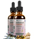 Rejuvica Health Balanced Femme - Menopause Support for Hot Flashes & Female Balance - Livrare lichida pentru o mai buna absorbtie - Black Cohosh, Dong Quai, Vitex, Maca Root & More!