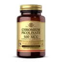Solgar Crom Picolinat 500 mcg - 60 Capsule vegetale - Susţine zahăr, grăsime şi proteine metabolice - non-GMO, gluten gratuit, Kosher - 30 Serviri
