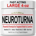 Neuropatie Nervie Relief Cream - Acţionare rapidă Max ajutor pentru picioare picioare picioare picioare picioare picioare spate - Ultra Putere mentol Arnica Aloe Vera MSM, Soothing Natural Nervi confort ajutor, Paraben-Free 4 Oz