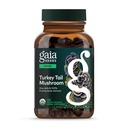 Gaia Herbs Turcia Tail Mushroom - Supplement de sprijin imunitar pentru a ajuta la mentinerea sanatatii ficatului - cu organic Turcia Tail Mushroom Corp de fructe extract - 120 capsule Vegan