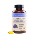 NatureWise Flaxseed Oil 1200 mg, Fish Free Omega 3 6 9 cu 720mg ALA, Supliment alimentar pentru suport de sanatate cardiaca - Organic, Rece presat, Non-GMO - 60 Softgels[2-Month Supply]