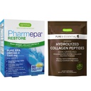 Pharmepa Recuperează & Advanced Hidrolyzed Colagen Peptides Bundle, 1000mg Pure EPA Omega-3 Ulei de pește & 100% Grass Fed bovine Colagen Proteine pulbere, de Igennus