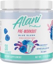 Alani Nu Pre Workout Powder Blue Slush, Amino Energy Boost, Endurance Supplement, Sugar Free, 200mg Caffeine, L-Theanine, Beta-Alanine, L-Citrulin, 30 Servings