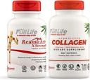 Full Life Reuma-Art X Putere și Colagen hidrolizat - Supliment de sprijin comun - Pastile de colagen bovine - Kosher, Gluten-Free - 90 Capsule vegetale Fiecare