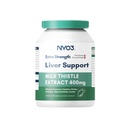 NYO3 28000mg Milk Thistle 70:1 Extract 400mg cu Curcumin & Artichoke, 83% Silymarin, 60 de zile de aprovizionare, Supliment vegetal pentru ficat Cleanse Detoxifiere & Reparație, Suport antioxidant, Non-GMO