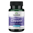 Swanson Cupru antioxidant Sistem imunitar Celulă roşie de susţinere a sângelui Supliment mineral (Copper chelat) 2 mg 300 Tabs (2 ambalaj)