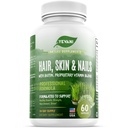 100% par pur, piele, și unghii vitamine cu Biotin Super Blend Formula, concepute pentru a sprijini frumusețea radiantă, păr, piele și unghii Sănătate atât pentru femei și bărbați