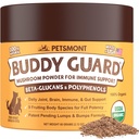 Petsmont Buddy Guard for Lumps and Bumps, Lipoma for Dogs & Cats, Brevete în aşteptare Organic 8 Mushroom Powder Blend Natural Dog Probiotic & Immune Support Chaga, Reishi, Lion's Mane, Turcia Tail Mushroom
