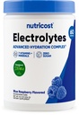 Nutricost Electrolit Pudră Complexă (60 Servings, Blue Raspberry) - Hidratare Supliment Drink Mix cu vitamine și minerale