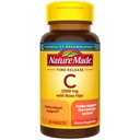 Natura făcut vitamina C 1000 mg cu trandafiri, supliment alimentar pentru suport imunitar, 60 comprimate de eliberare timp, 60 zile de aprovizionare