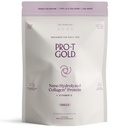 ProT Gold Colagen Proteine pulbere, 17g Proteine Nano-Hydrolyzed Iarba Fed Colagen, Vitamina C, 2g Arginina pentru Suportul Rănilor, Gluten gratuit, Toate naturale, Fat și Sugar gratuit, 0g carbohidrați, Vanilie, 23 oz, 30